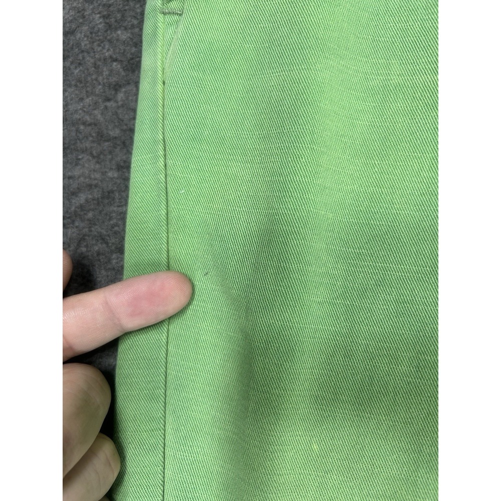 VINTAGE Polo Ralph Lauren Pants Size 32x30 Green Naval Tailor Faded Garment Dyed - Picture 4 of 13
